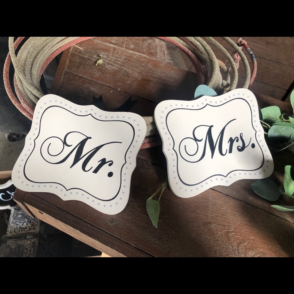 Wedding signs